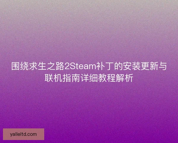 围绕求生之路2Steam补丁的安装更新与联机指南详细教程解析 围绕求生之路2Steam补丁的安装更新与联机指南详细教程解析